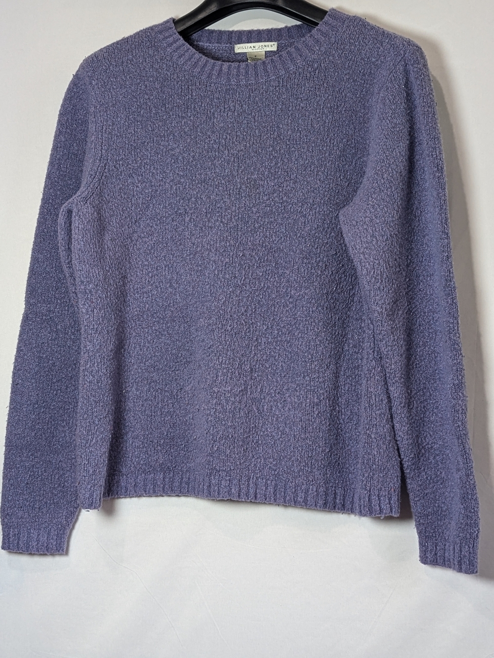 Jillian Jones Woman XL Lavender Purple Textured Knit Wool Blend Sweater